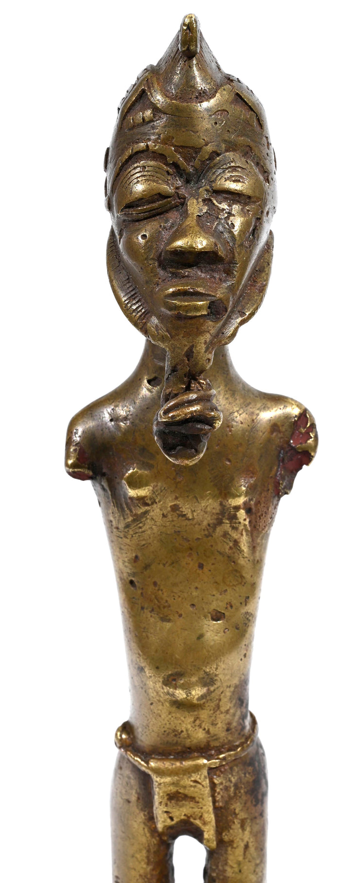 Baule Cast Bronze Miniature Male Figure