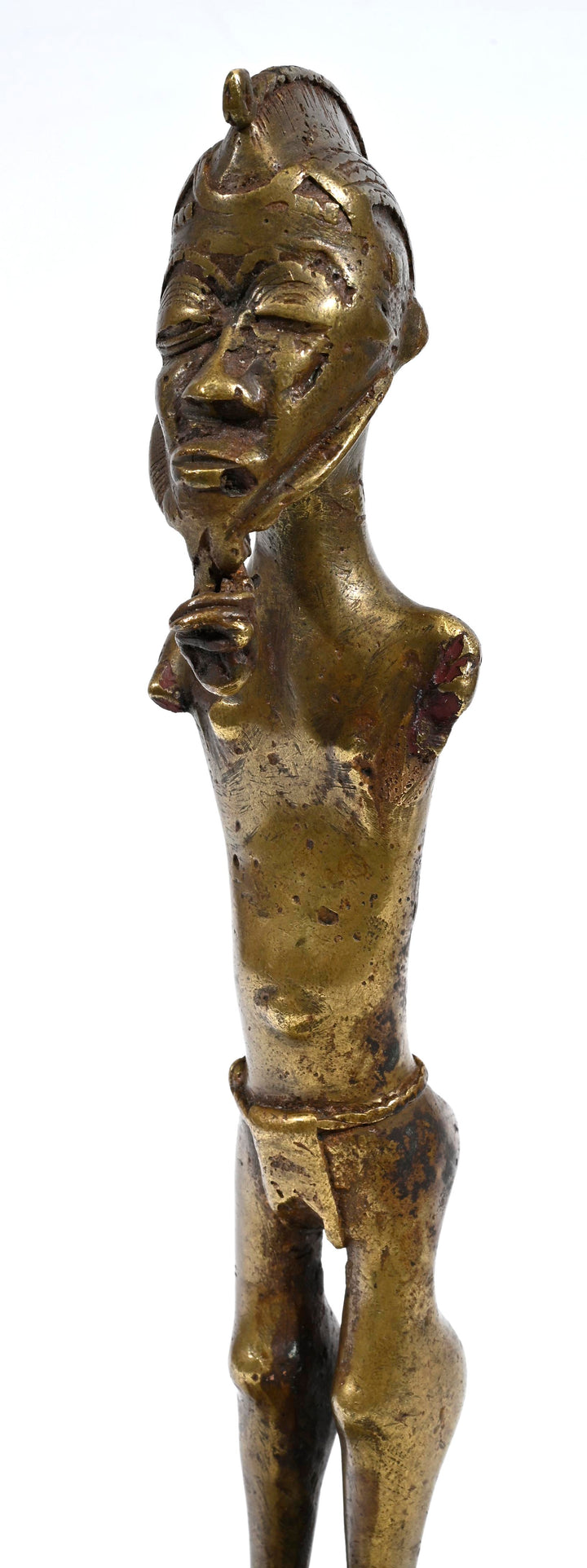 Baule Cast Bronze Miniature Male Figure