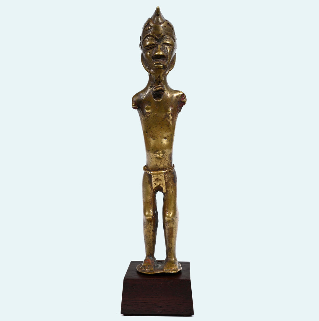 Baule Cast Bronze Miniature Male Figure