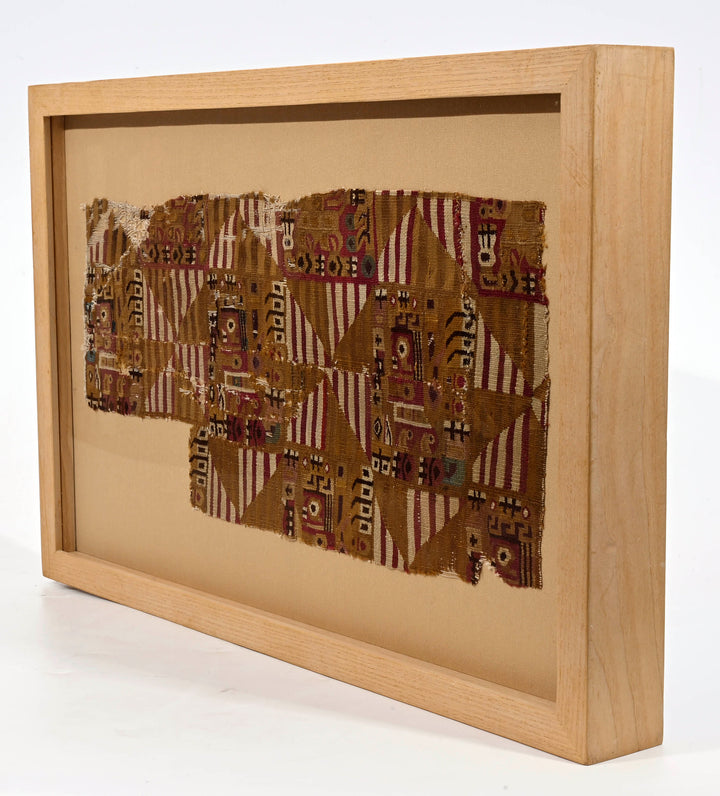Huari Wari Camelid Wood Textile Panel