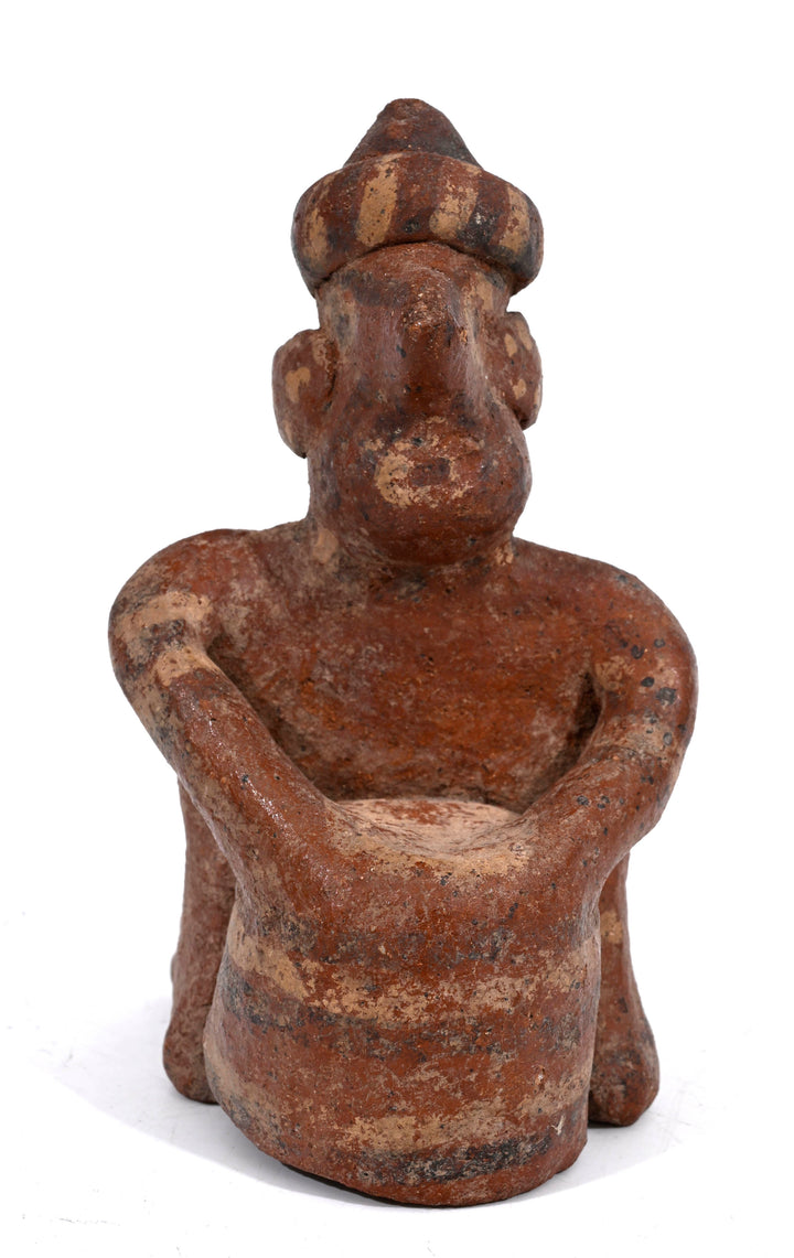Nayarit Pottery Seated Musician Drummer