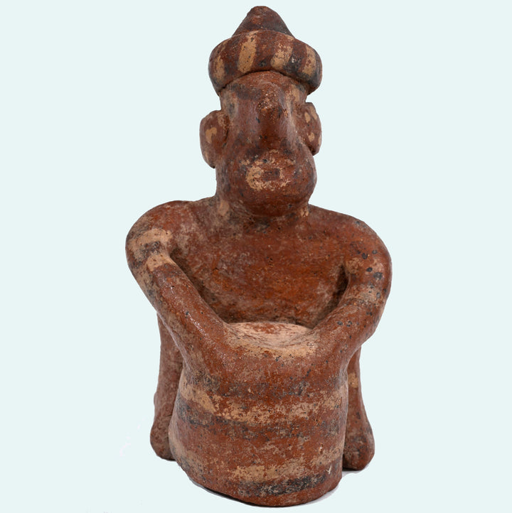 Nayarit Pottery Seated Musician Drummer