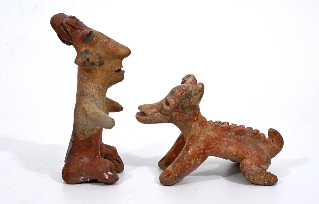Pre-Columbian Jalisco Male Figure with Dog