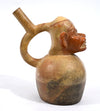 Moche Pottery Monkey God Stirrup Vessel