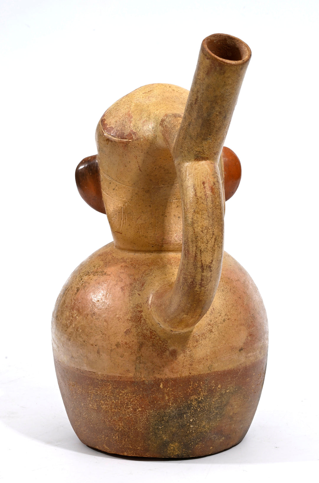 Moche Pottery Monkey God Stirrup Vessel