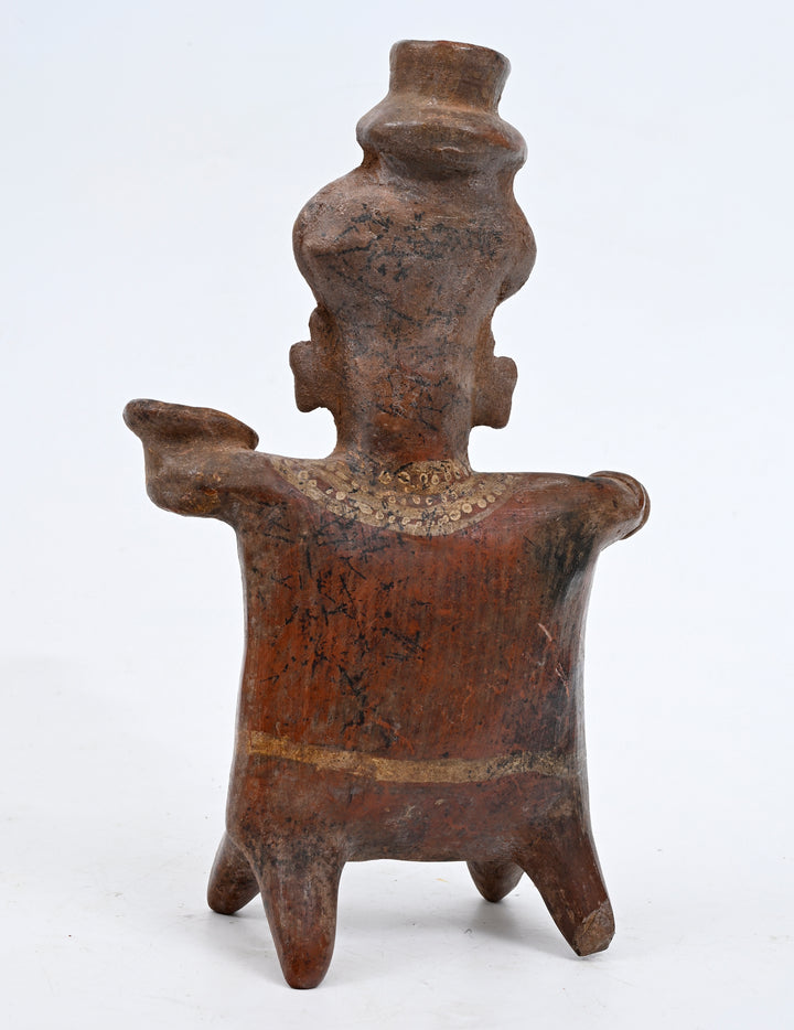 Nayarit Seated Female Figure with Lobed Jar
