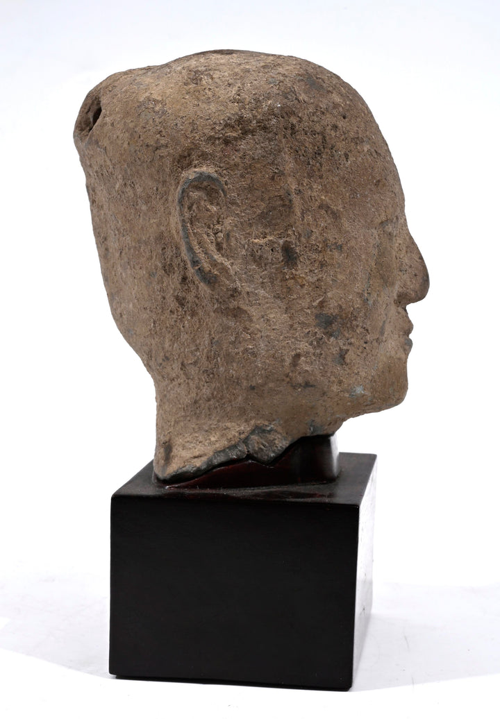 Han Dynasty Chinese Pottery Head of a Man