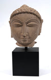 Beautiful Indian Sandstone Head of a Jina Tirthankara