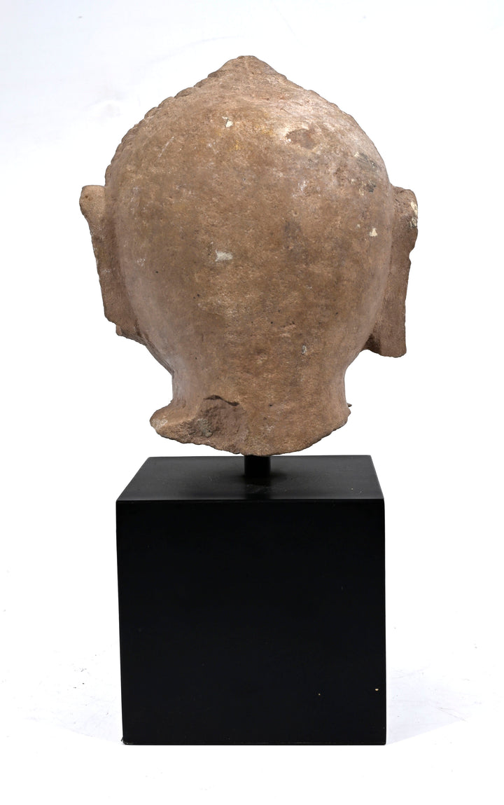 Beautiful Indian Sandstone Head of a Jina Tirthankara