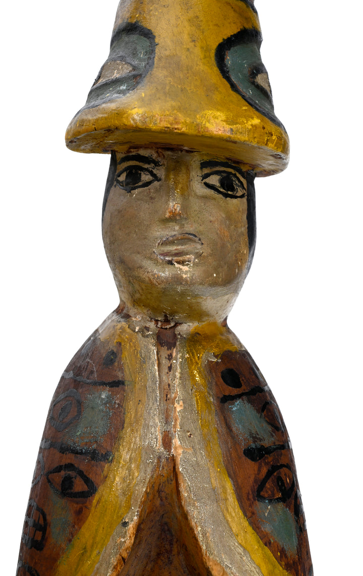 Northwest Coast Painted Wood Shaman