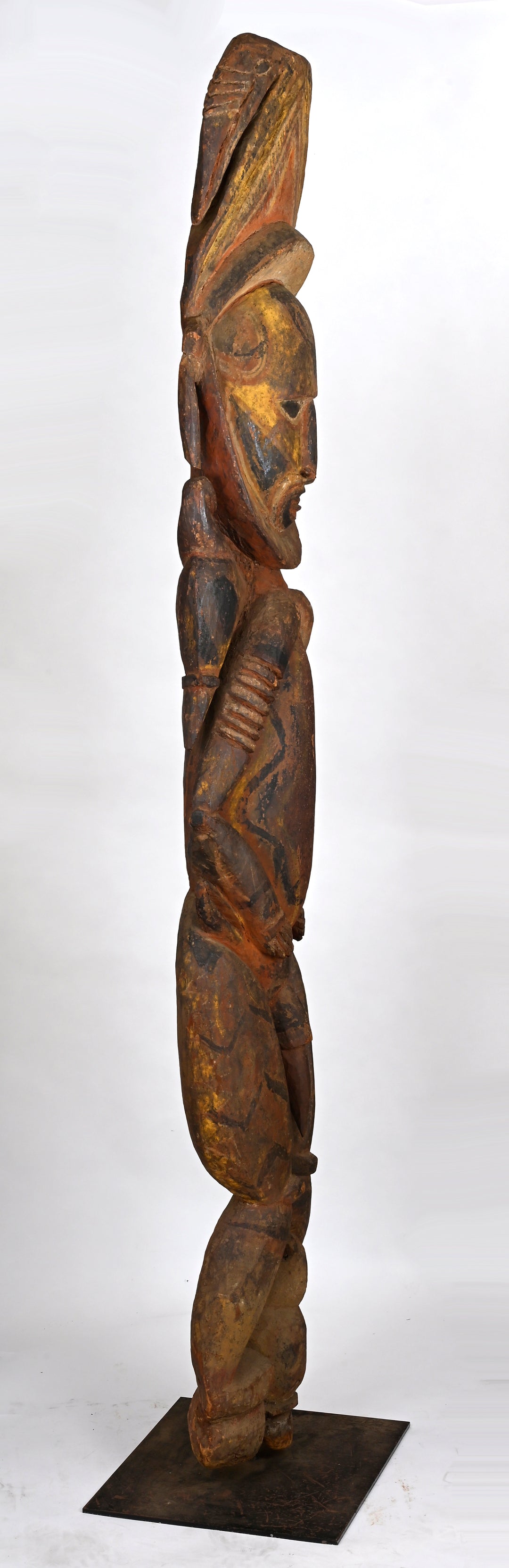 Papua New Guinea Abelam Large Wood Ancestor Figure