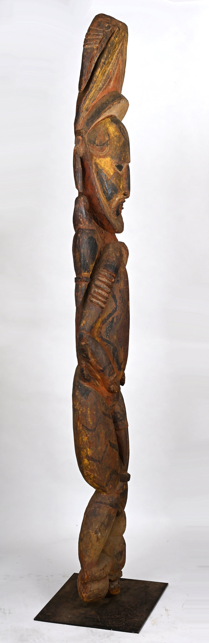 Papua New Guinea Abelam Large Wood Ancestor Figure