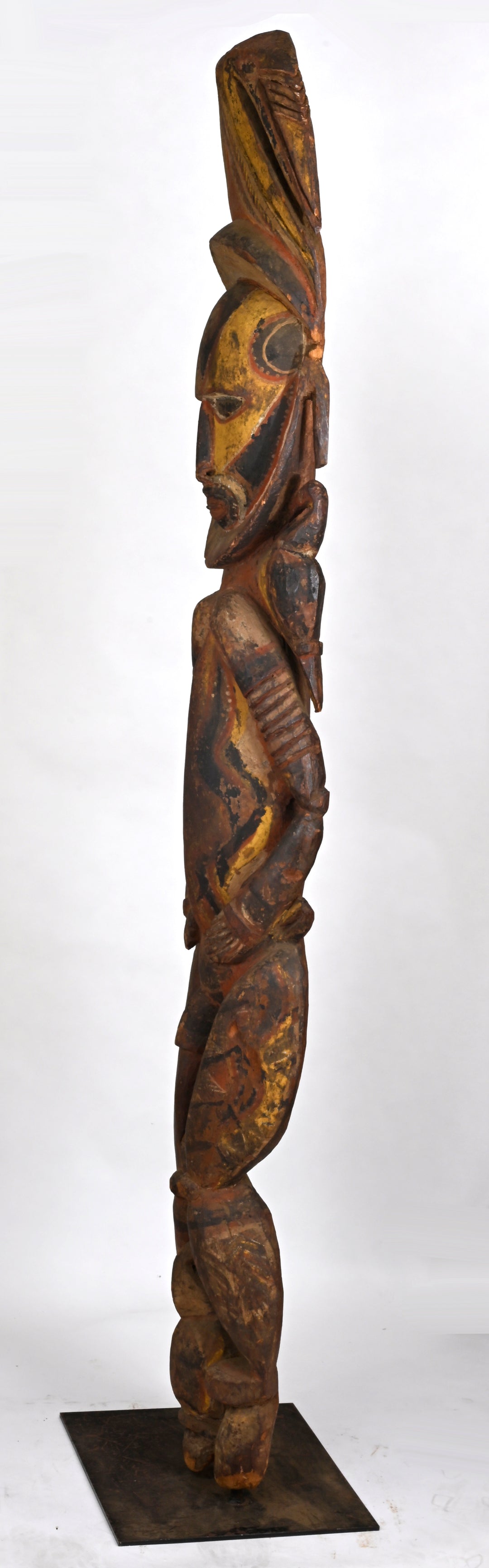 Papua New Guinea Abelam Large Wood Ancestor Figure