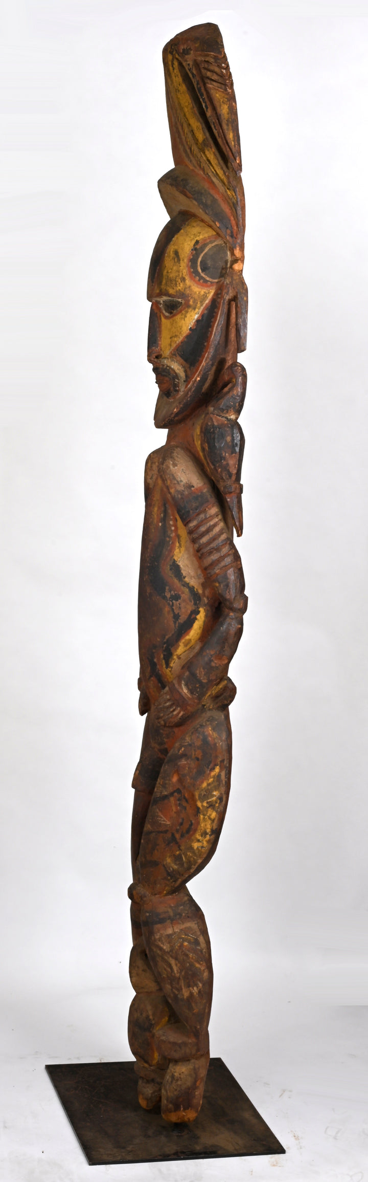 Papua New Guinea Abelam Large Wood Ancestor Figure