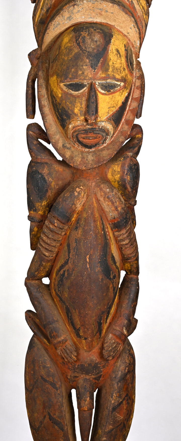 Papua New Guinea Abelam Large Wood Ancestor Figure