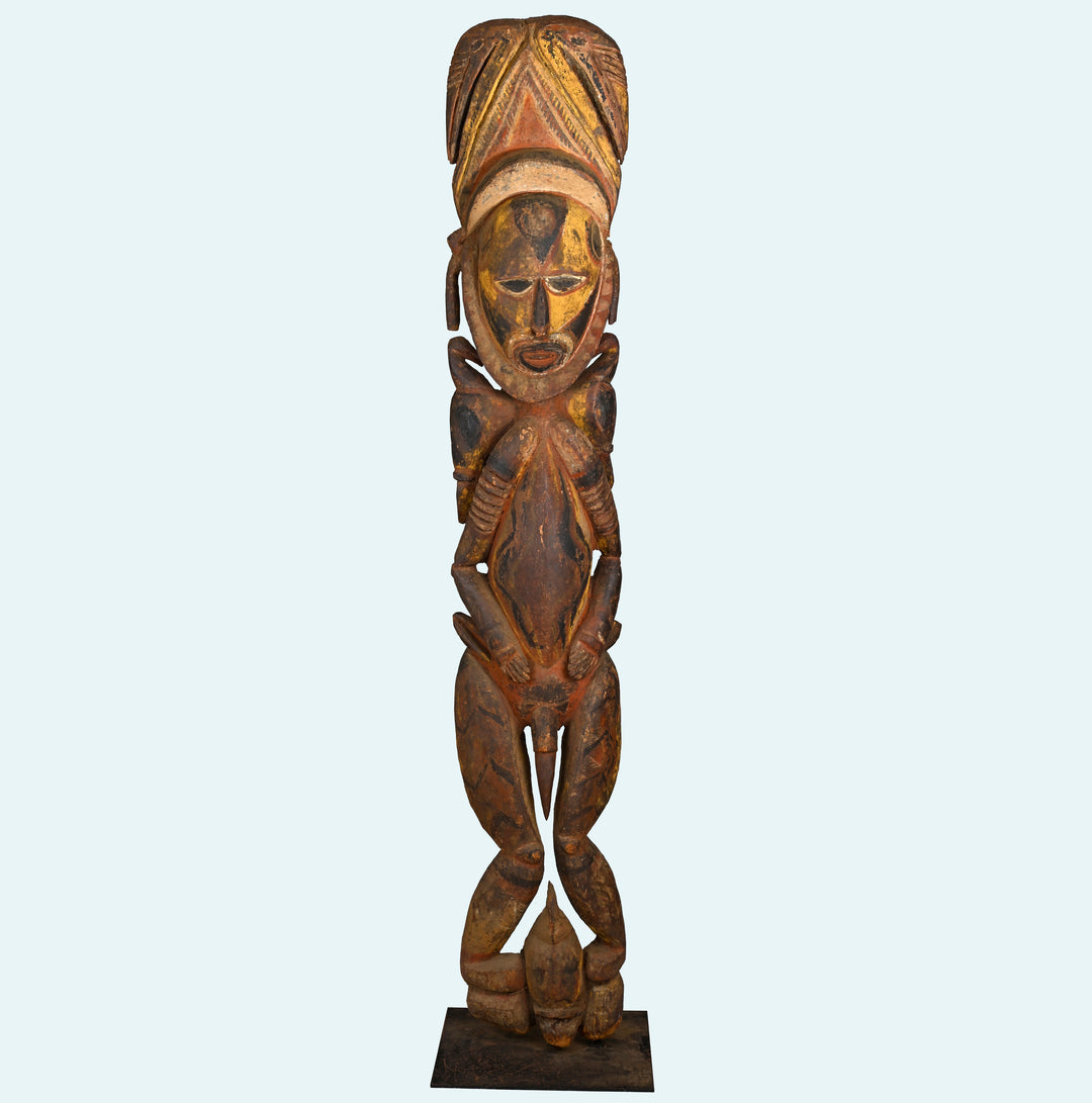 Papua New Guinea Abelam Large Wood Ancestor Figure