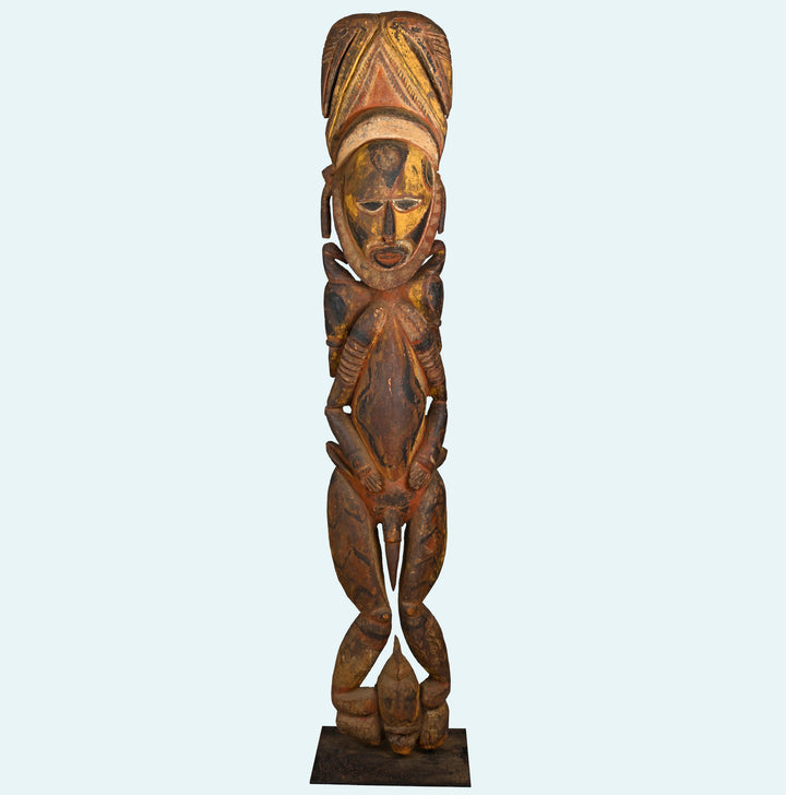 Papua New Guinea Abelam Large Wood Ancestor Figure