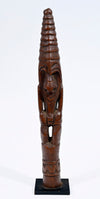PNG Bosmun Wood Figural Paddle Finial