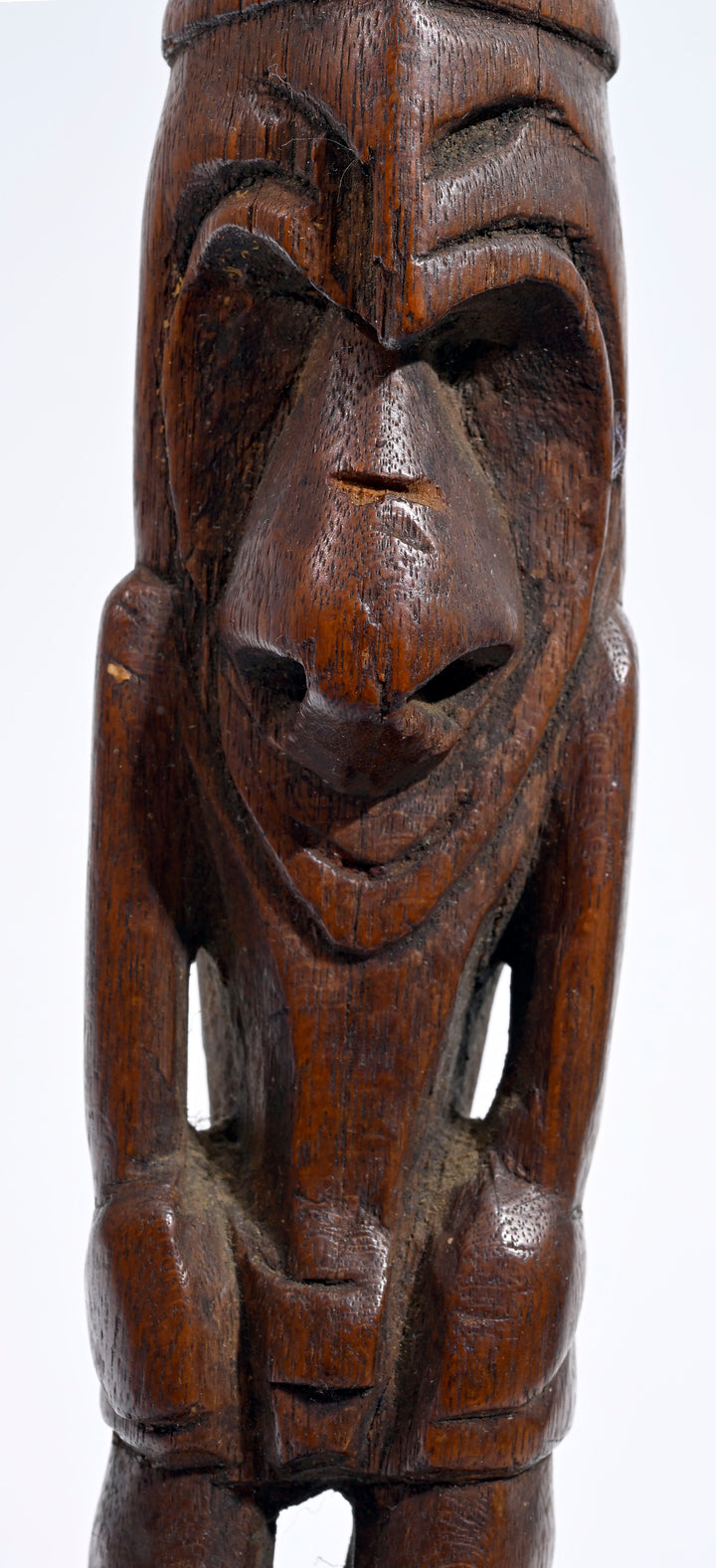 PNG Bosmun Wood Figural Paddle Finial
