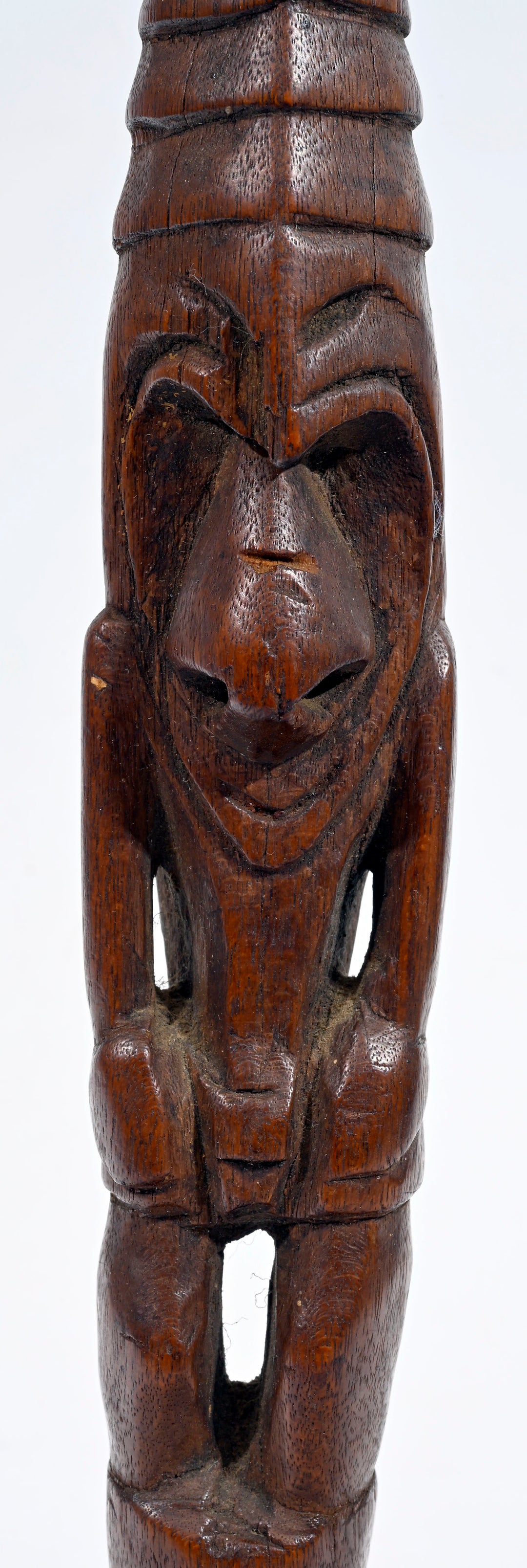 PNG Bosmun Wood Figural Paddle Finial