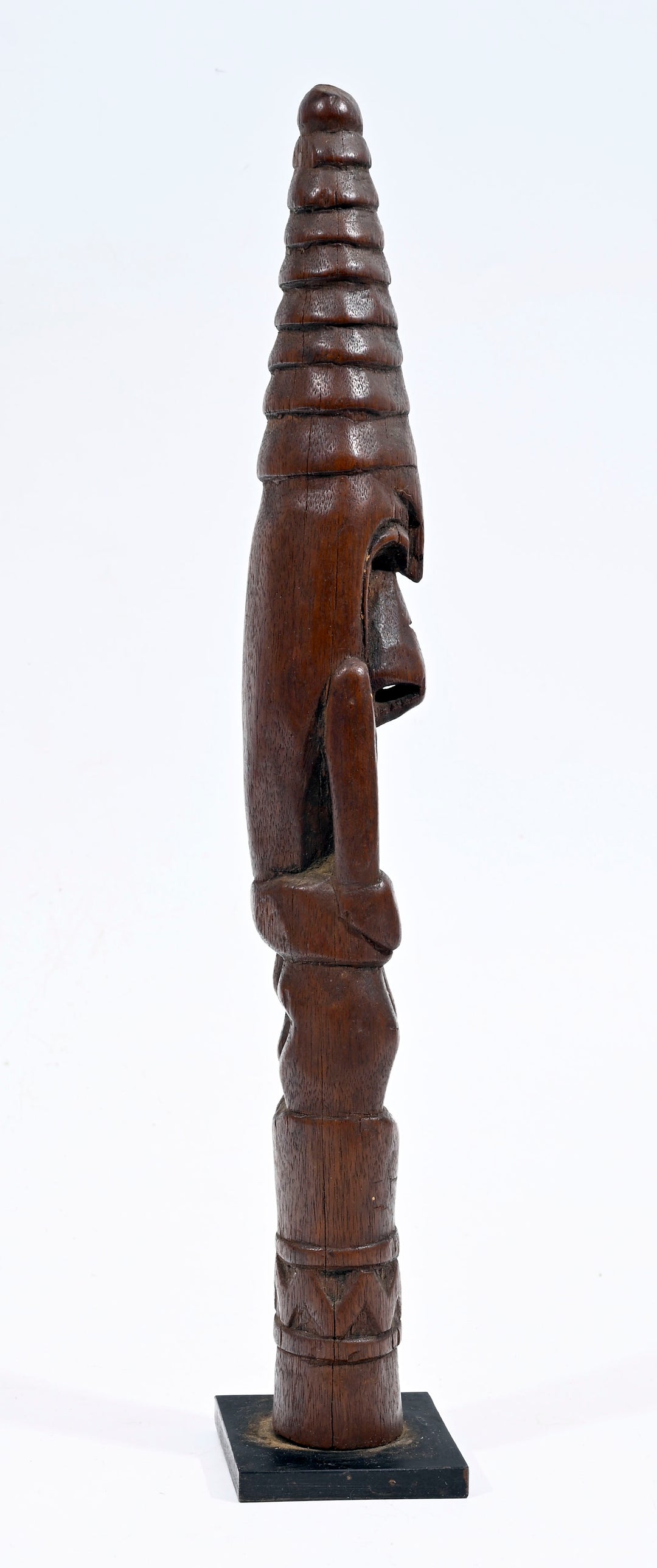 PNG Bosmun Wood Figural Paddle Finial