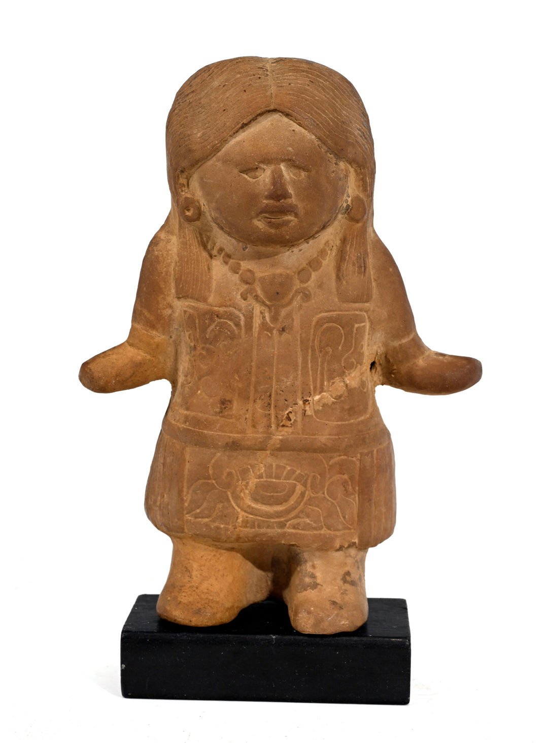 Veracruz Nopiloa Molded Pottery Rattle Figure
