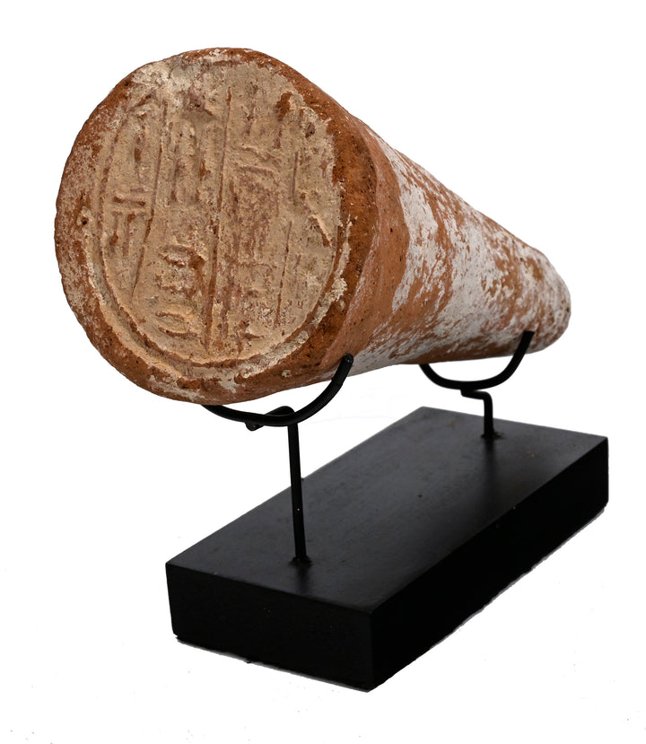 Egyptian Terracotta Funerary Cone for the Royal Butler “Nedjem”