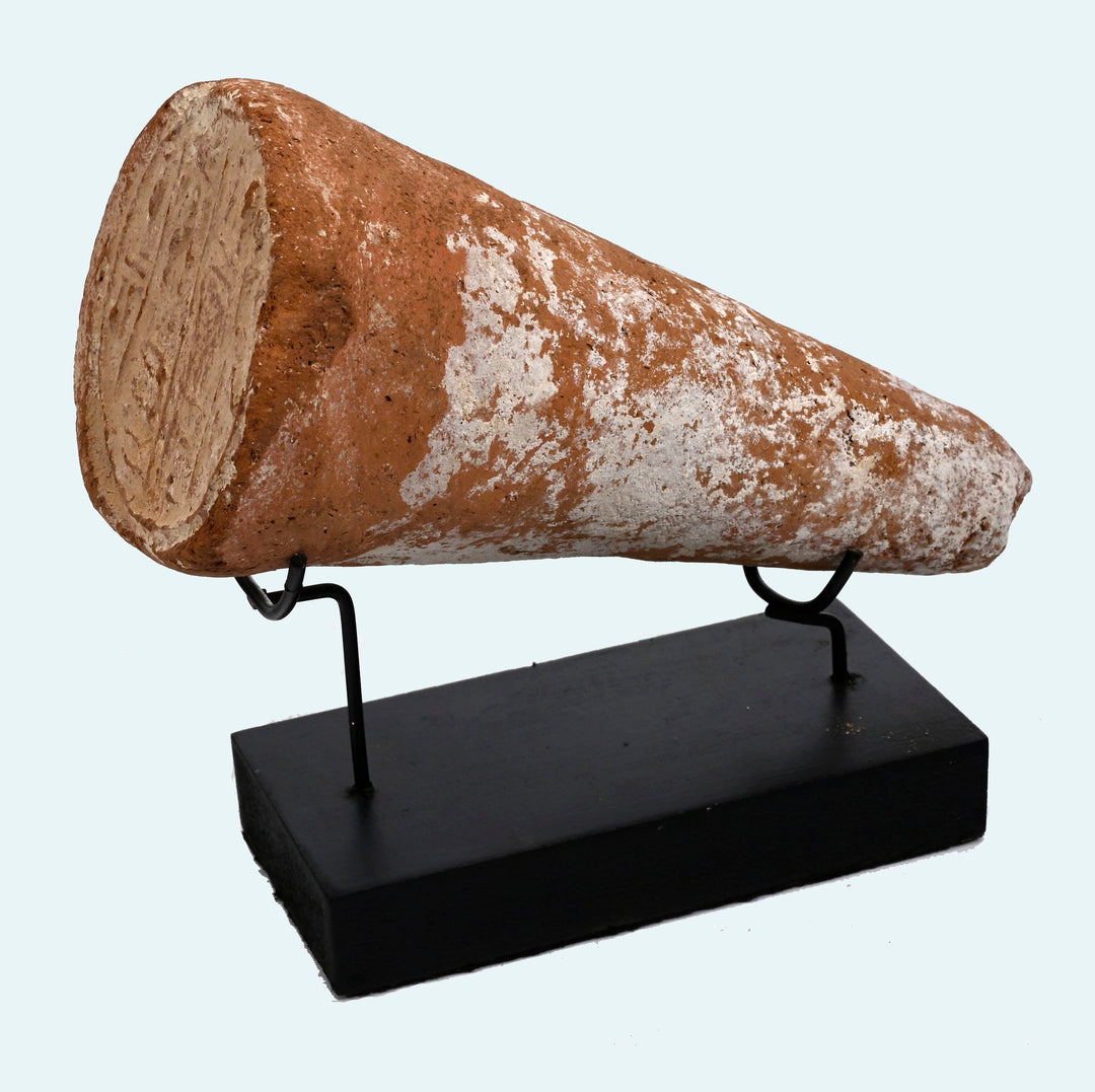 Egyptian Terracotta Funerary Cone for the Royal Butler “Nedjem”