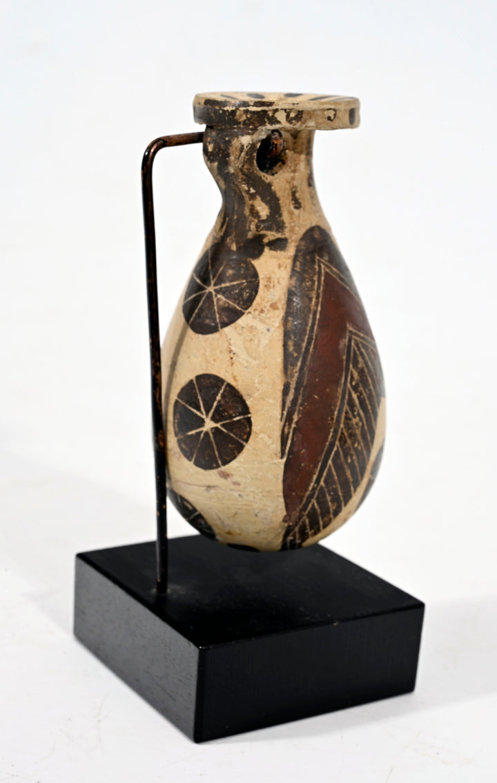 Greek Corinthian Pottery Aryballos (Perfume/Oil Flask)