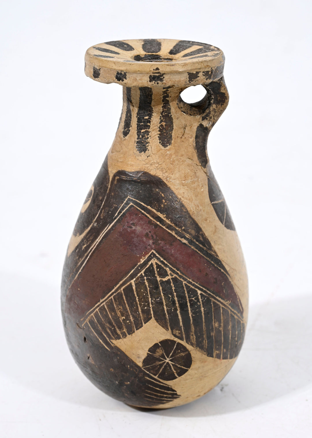 Greek Corinthian Pottery Aryballos (Perfume/Oil Flask)