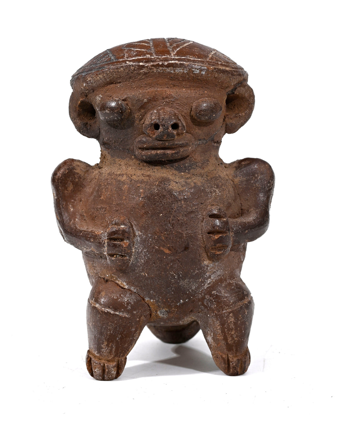 Pre-Columbian Costa Rican Pottery Ocarina (Whistle Figure)