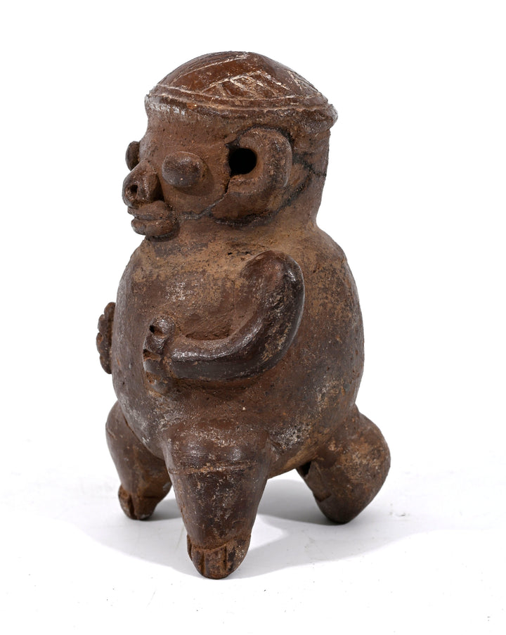 Pre-Columbian Costa Rican Pottery Ocarina (Whistle Figure)