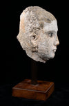 Roman Egyptian Painted Plaster Mummy Mask