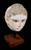 Roman Egyptian Painted Plaster Mummy Mask