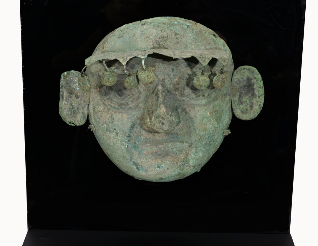 Moche Copper Bronze Ceremonial Mask