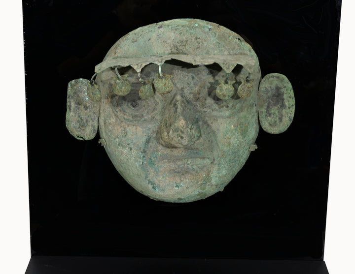 Moche Copper Bronze Ceremonial Mask