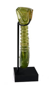 Roman Green Glass Double Chambered Unguentarium