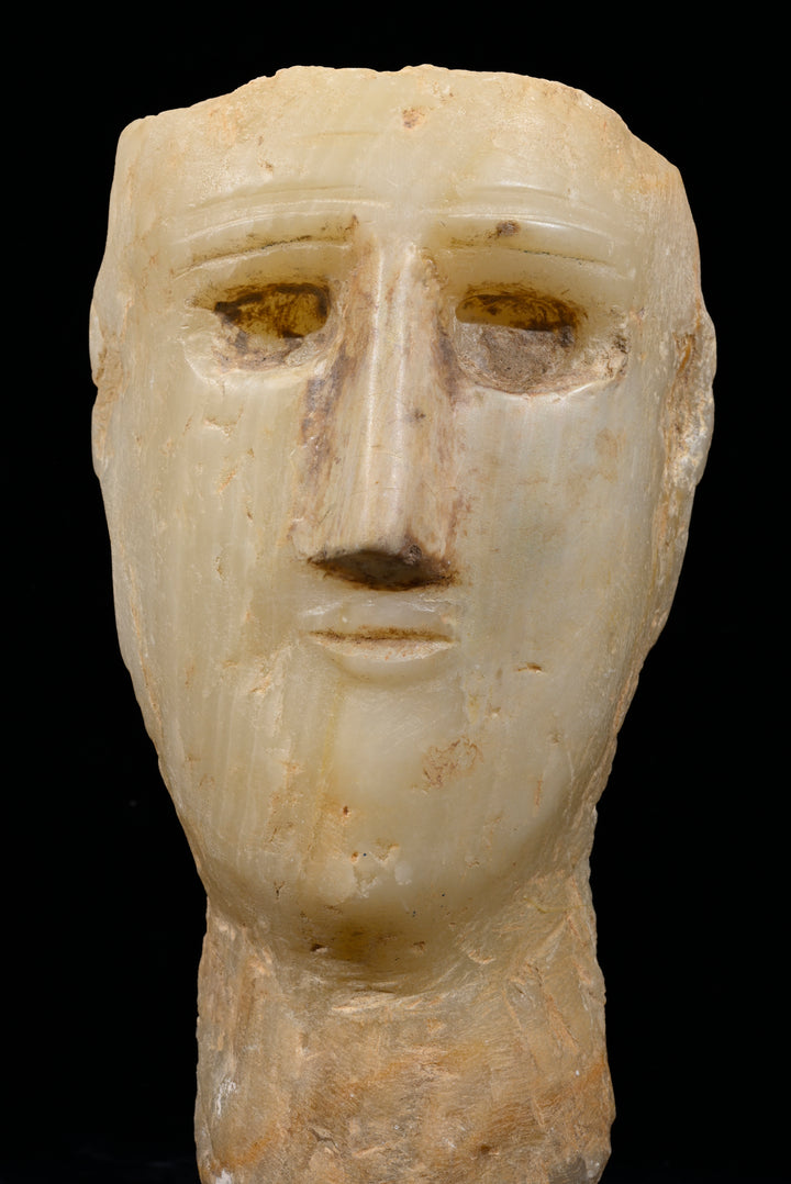 South Arabain Alabaster Head
