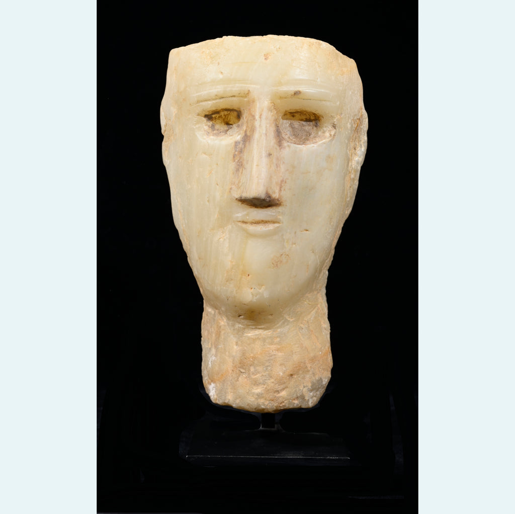 South Arabain Alabaster Head
