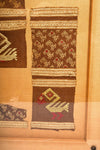 Framed Chimú Textile Panels with Bird Motifs