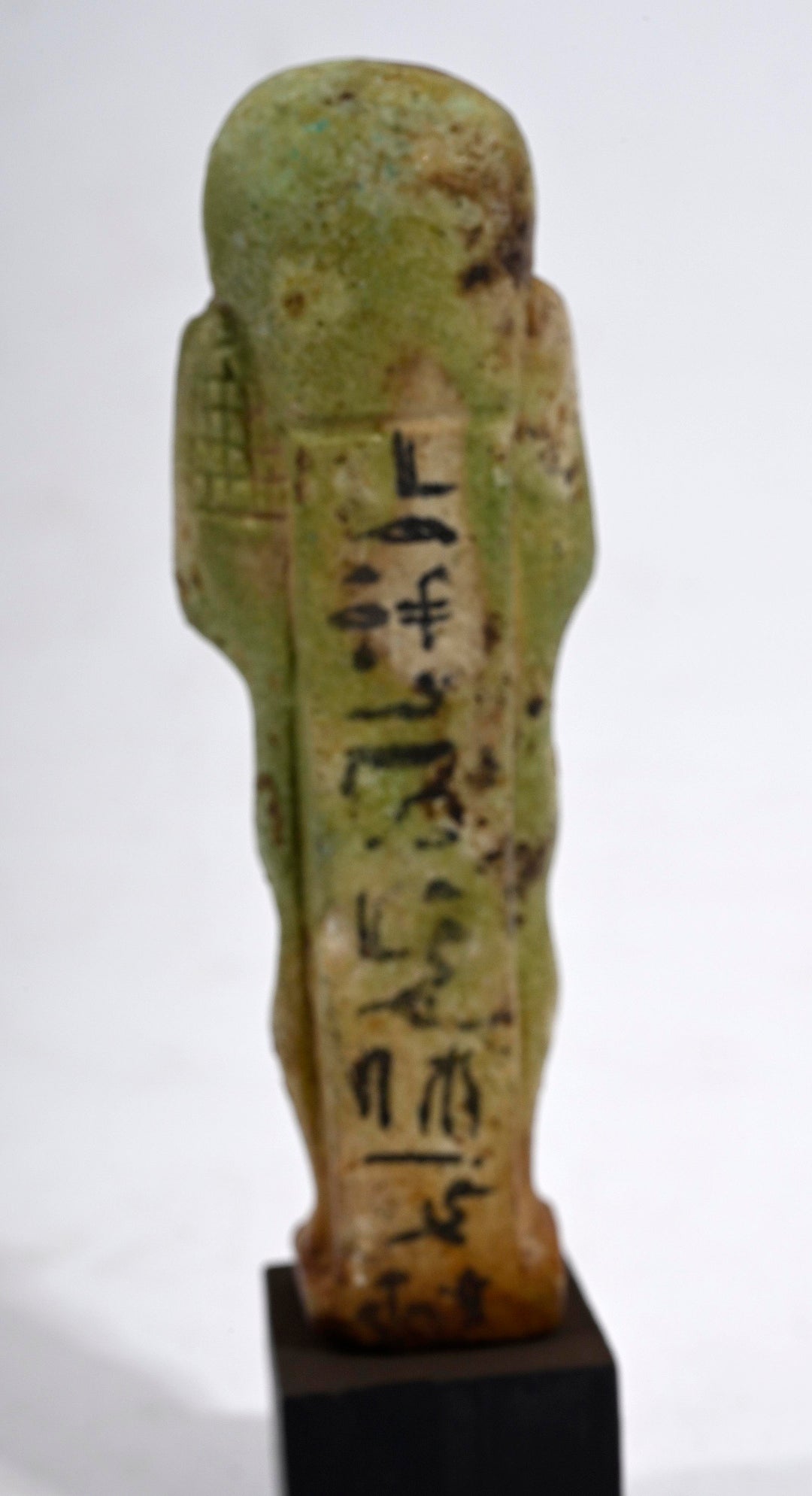 Egyptian Faience Inscribed Servant Figure Ushabti