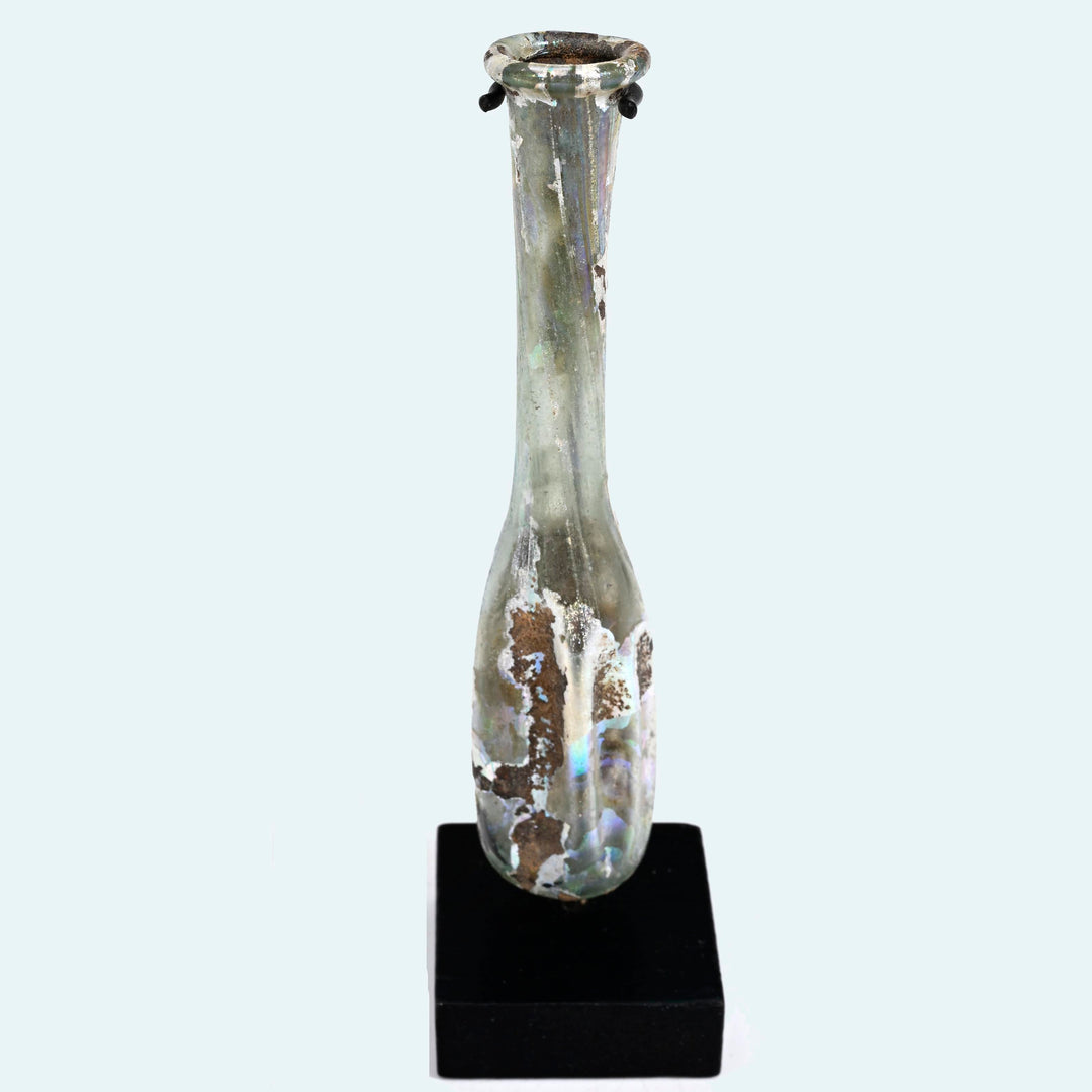 Roman Glass Perfume or Oil Unguentarium Bottle