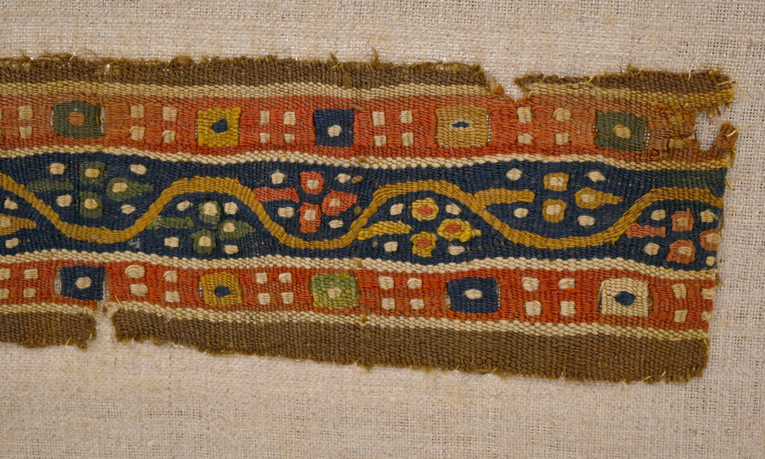 Early Colorful Coptic Egyptian Woven Textile Fragment