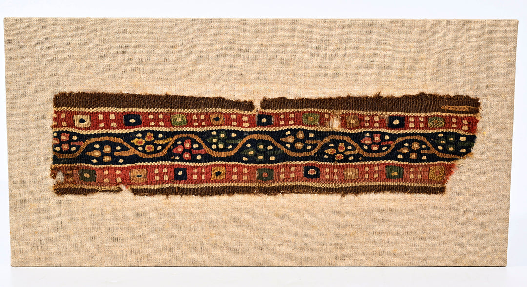 Early Colorful Coptic Egyptian Woven Textile Fragment