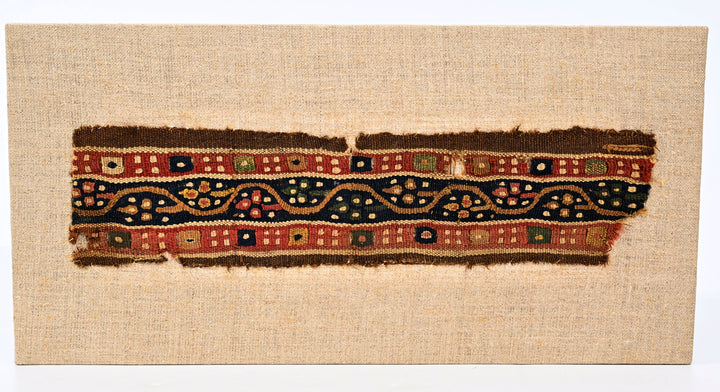 Early Colorful Coptic Egyptian Woven Textile Fragment