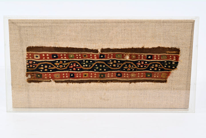 Early Colorful Coptic Egyptian Woven Textile Fragment
