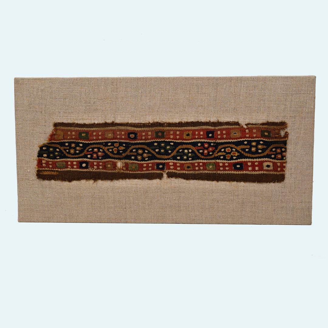 Early Colorful Coptic Egyptian Woven Textile Fragment
