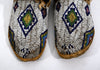 Pair Cheyenne Beaded Hide Moccasins