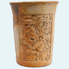 Maya Pottery Incised Ritual Cylinder Vessel