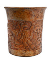 Maya Relief-Carved Pottery Cylinder Vessel depicting Hero Twin and Underworld Creatures